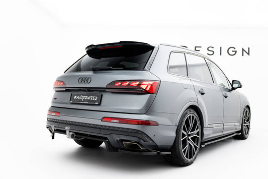 Diffusor Heckansatz passend für Audi Q7 S-Line Mk2 FL 2 schwarz Hochglanz