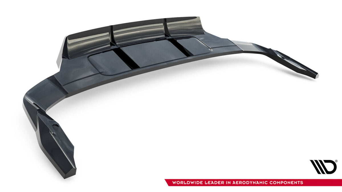 Diffusor Heckansatz passend für Audi Q7 S-Line Mk2 FL 2 schwarz Hochglanz