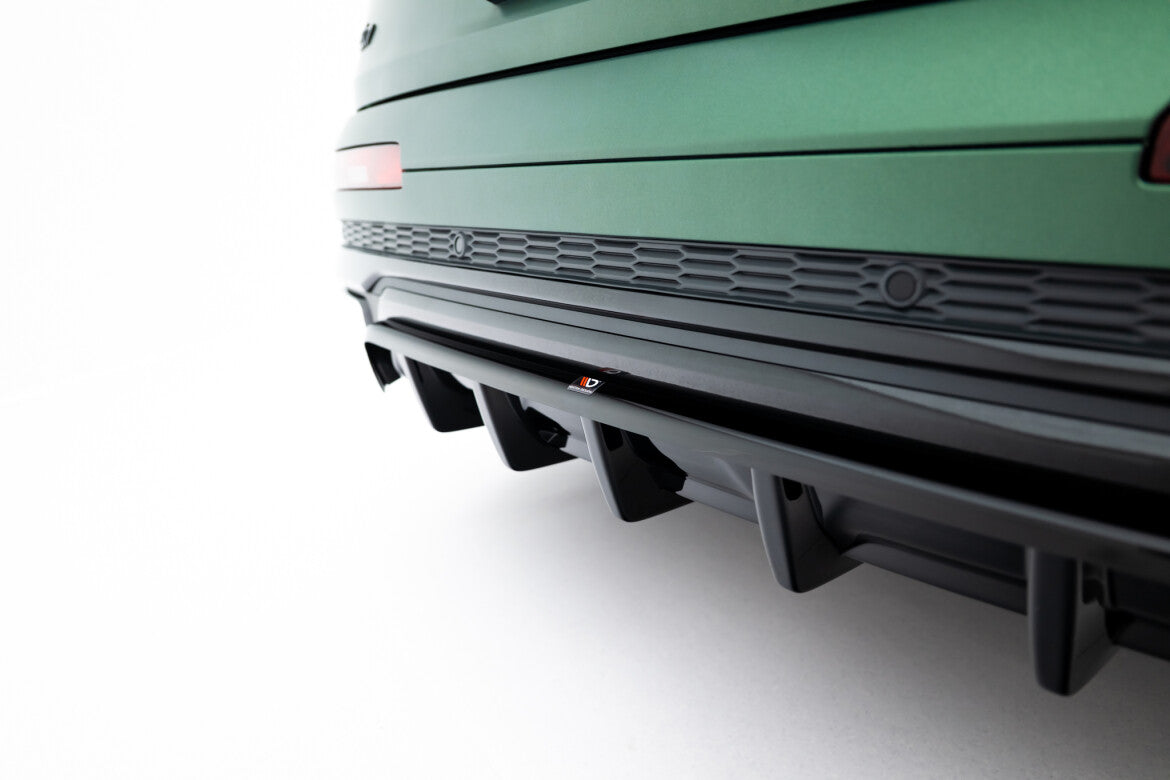 Diffusor Heckansatz passend für Audi Q7 S-Line Mk2 FL schwarz Hochglanz
