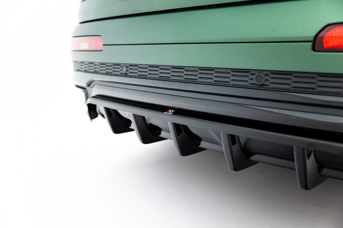 Diffusor Heckansatz passend für Audi Q7 S-Line Mk2 FL schwarz Hochglanz