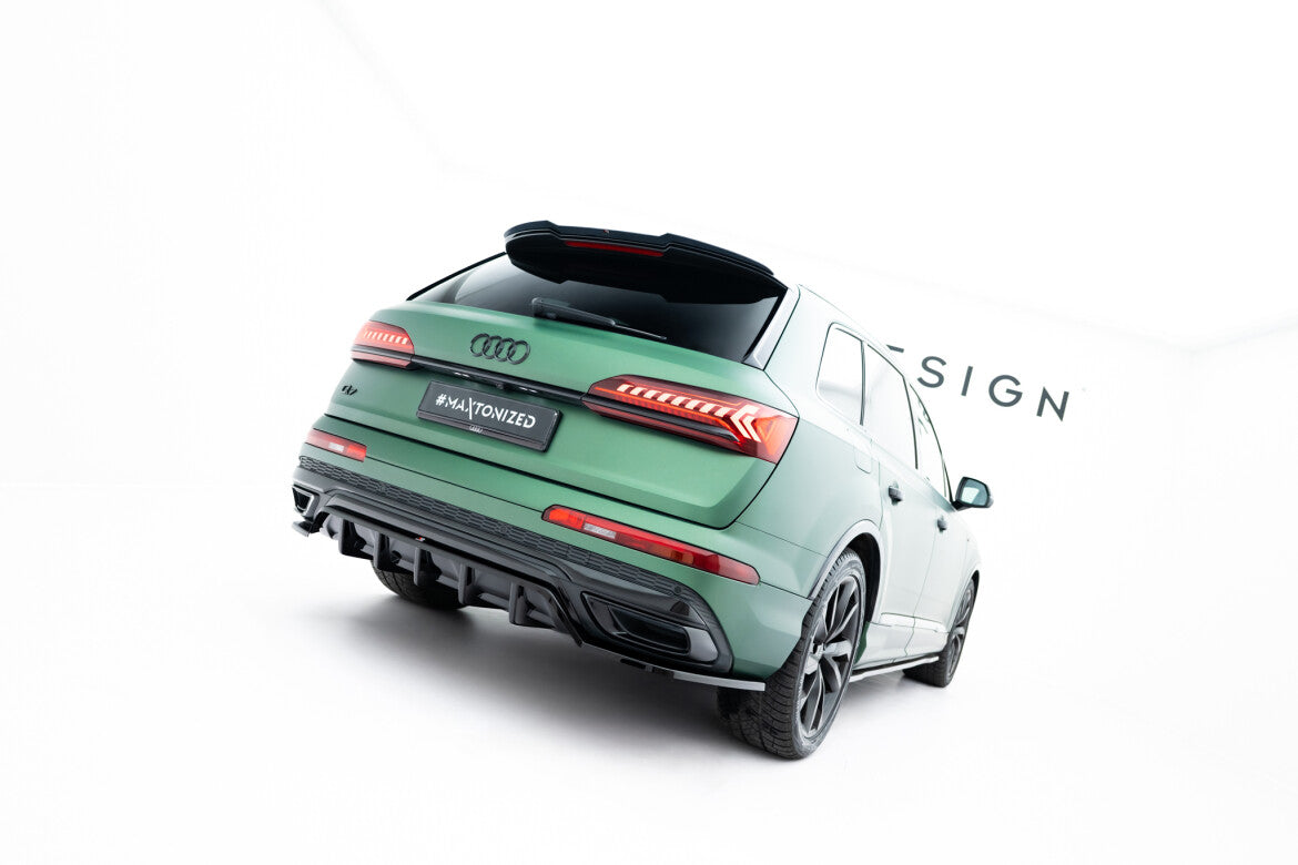 Diffusor Heckansatz passend für Audi Q7 S-Line Mk2 FL schwarz Hochglanz