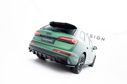 Diffusor Heckansatz passend für Audi Q7 S-Line Mk2 FL schwarz Hochglanz