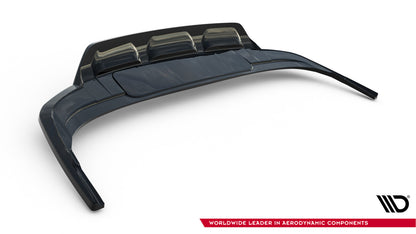 Diffusor Heckansatz passend für Audi Q7 S-Line Mk2 FL schwarz Hochglanz