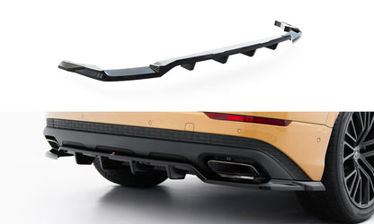 Diffusor Heckansatz passend für Audi Q8 Mk1 FL schwarz Hochglanz