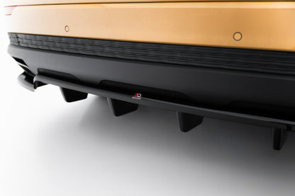 Diffusor Heckansatz passend für Audi Q8 Mk1 FL schwarz Hochglanz