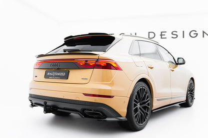 Diffusor Heckansatz passend für Audi Q8 Mk1 FL schwarz Hochglanz