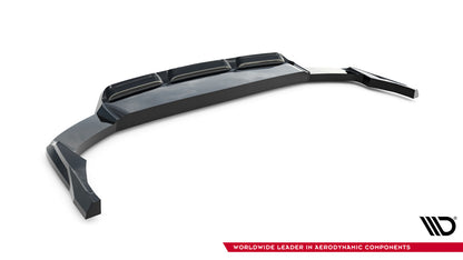 Diffusor Heckansatz passend für Audi Q8 Mk1 FL schwarz Hochglanz