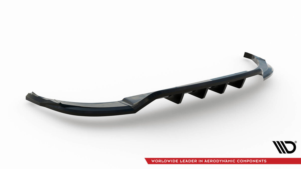 Diffusor Heckansatz passend für Audi Q8 S-Line Mk1 schwarz Hochglanz