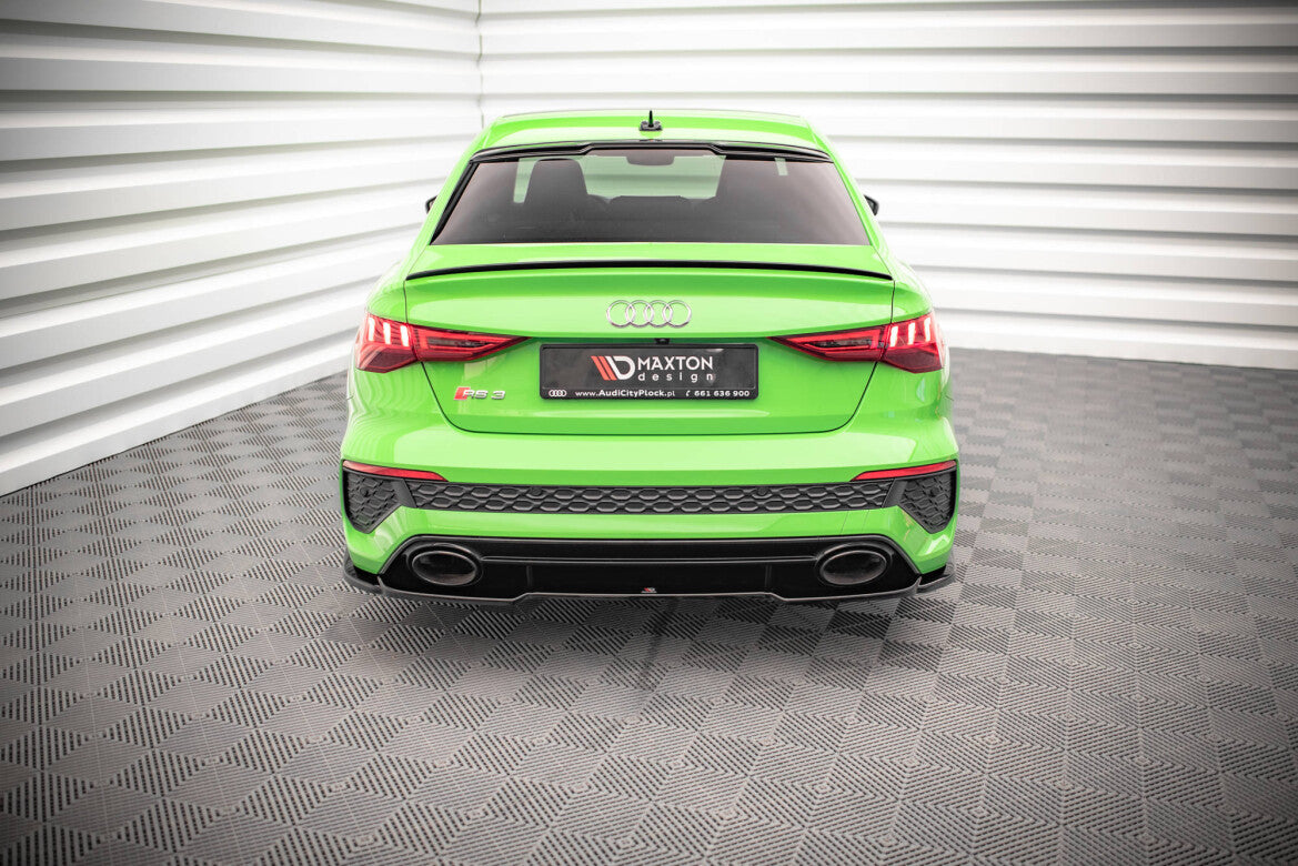 Diffusor Heckansatz passend für Audi RS3 Limousine 8Y schwarz Hochglanz