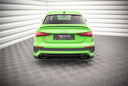 Diffusor Heckansatz passend für Audi RS3 Limousine 8Y schwarz Hochglanz