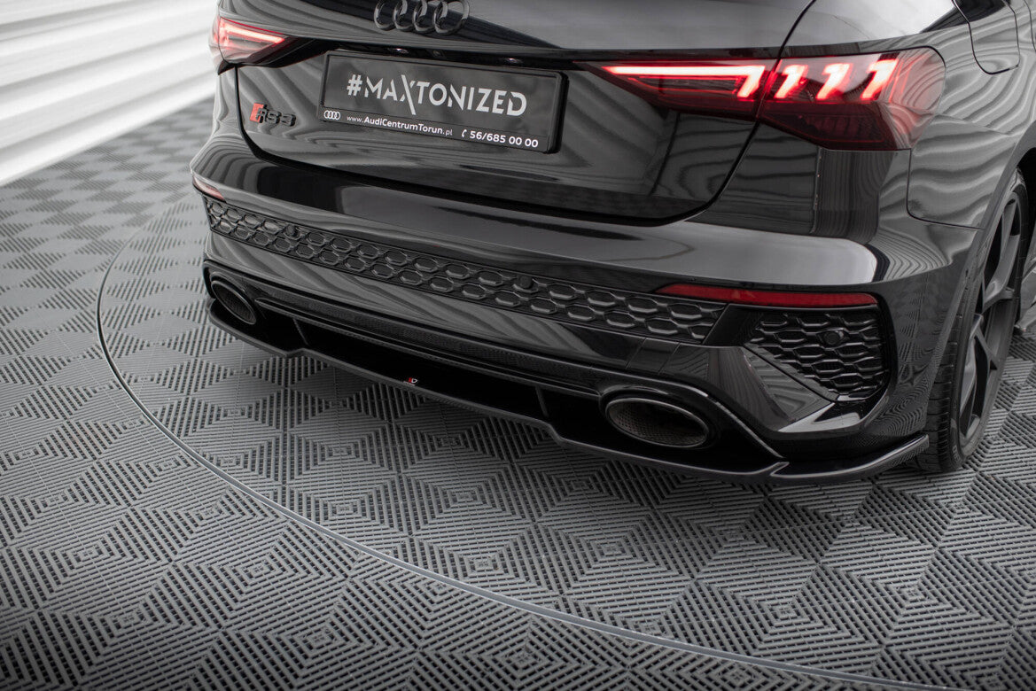 Diffusor Heckansatz passend für Audi RS3 Sportback 8Y schwarz Hochglanz