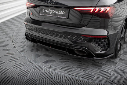 Diffusor Heckansatz passend für Audi RS3 Sportback 8Y schwarz Hochglanz
