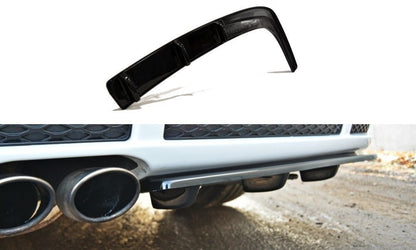 Diffusor Heckansatz passend für Audi RS4 B5 schwarz Hochglanz