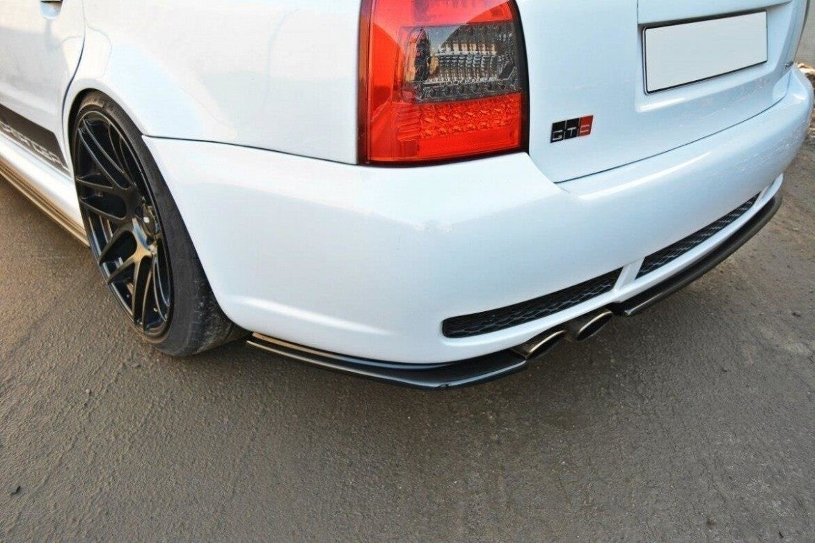 Diffusor Heckansatz passend für Audi RS4 B5 schwarz Hochglanz