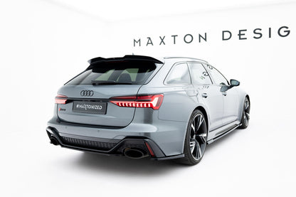 Diffusor Heckansatz passend für Audi RS6 C8 / C8 FL schwarz Hochglanz