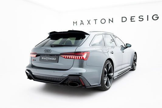 Diffusor Heckansatz passend für Audi RS6 C8 / C8 FL schwarz Hochglanz