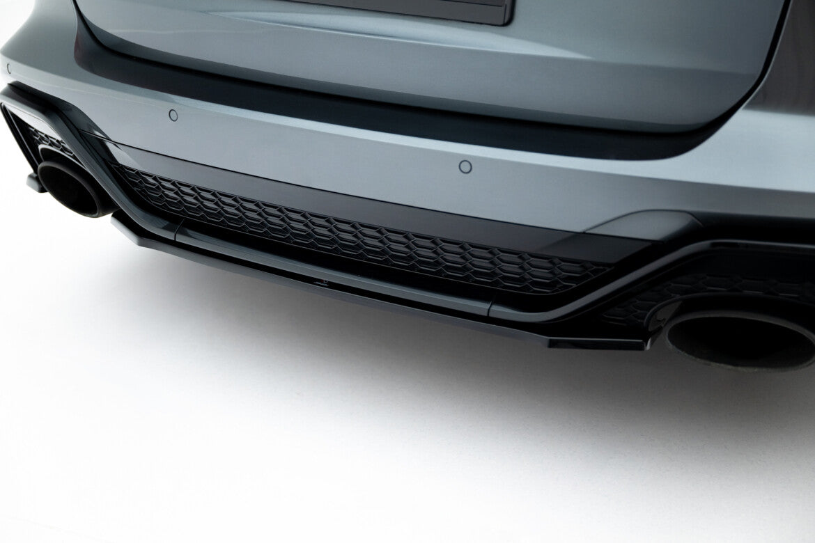 Diffusor Heckansatz passend für Audi RS6 C8 / C8 FL schwarz Hochglanz