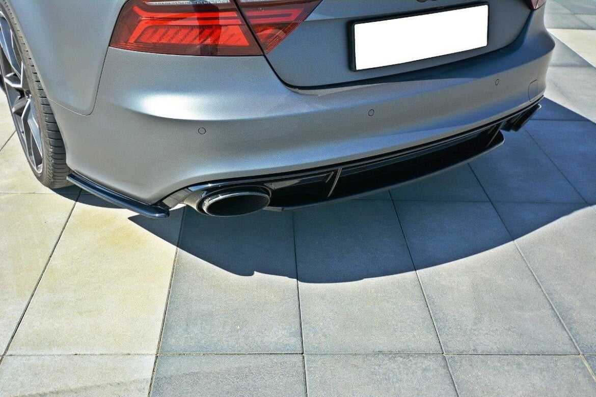 Diffusor Heckansatz passend für Audi RS7 C7 schwarz Hochglanz