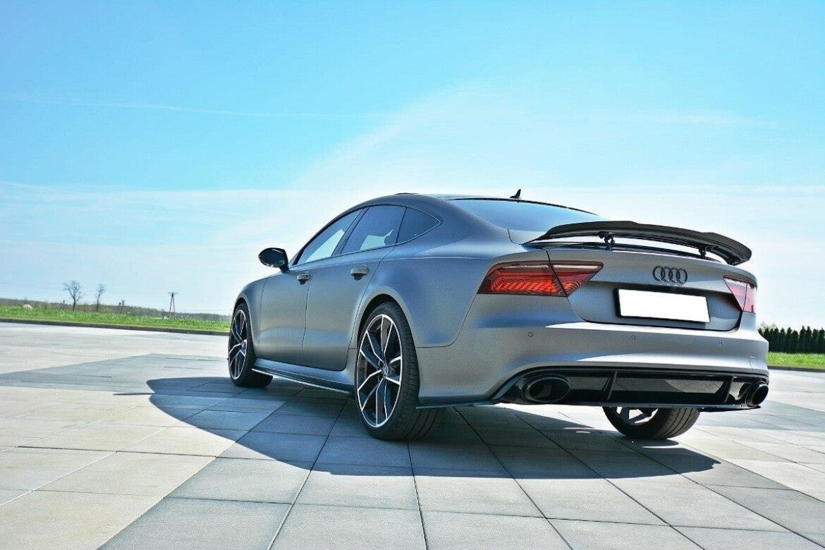Diffusor Heckansatz passend für Audi RS7 C7 schwarz Hochglanz