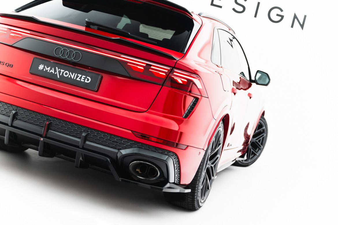 Diffusor Heckansatz passend für Audi RSQ8 Mk1 FL schwarz Hochglanz