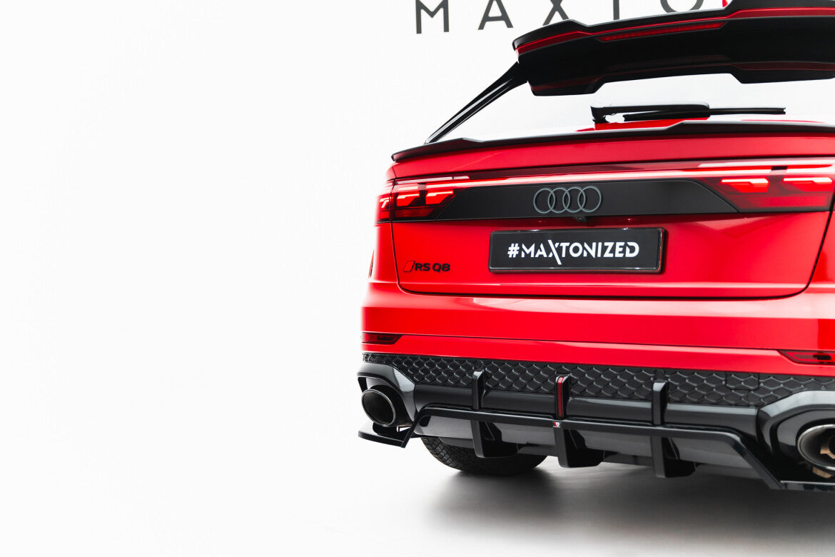Diffusor Heckansatz passend für Audi RSQ8 Mk1 FL schwarz Hochglanz