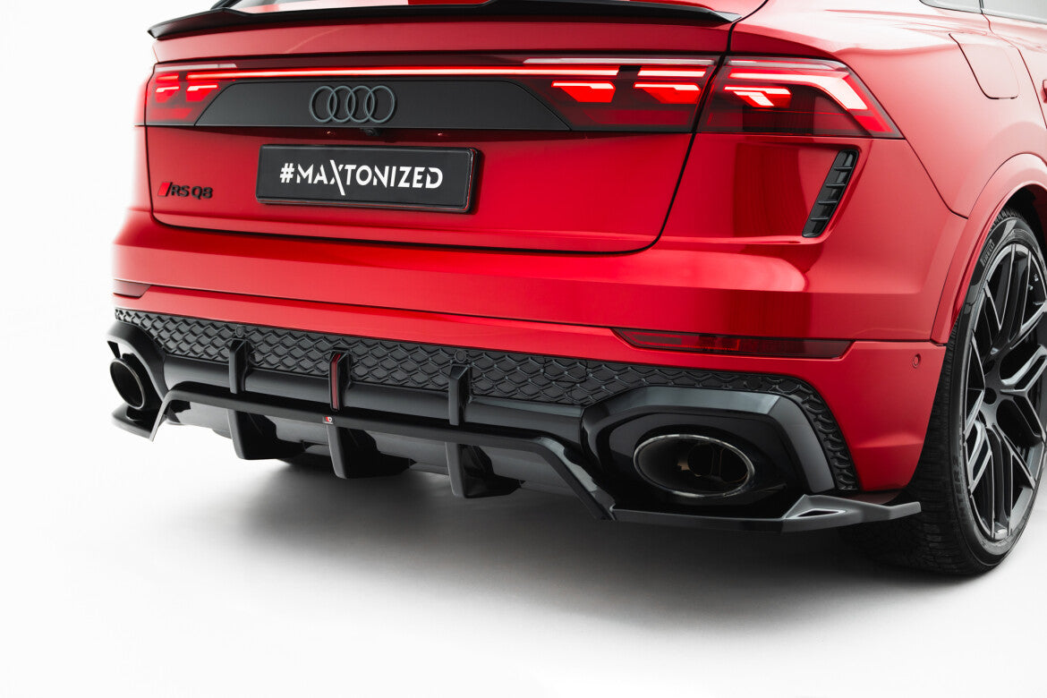 Diffusor Heckansatz passend für Audi RSQ8 Mk1 FL schwarz Hochglanz