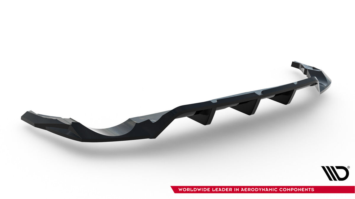 Diffusor Heckansatz passend für Audi RSQ8 Mk1 FL schwarz Hochglanz
