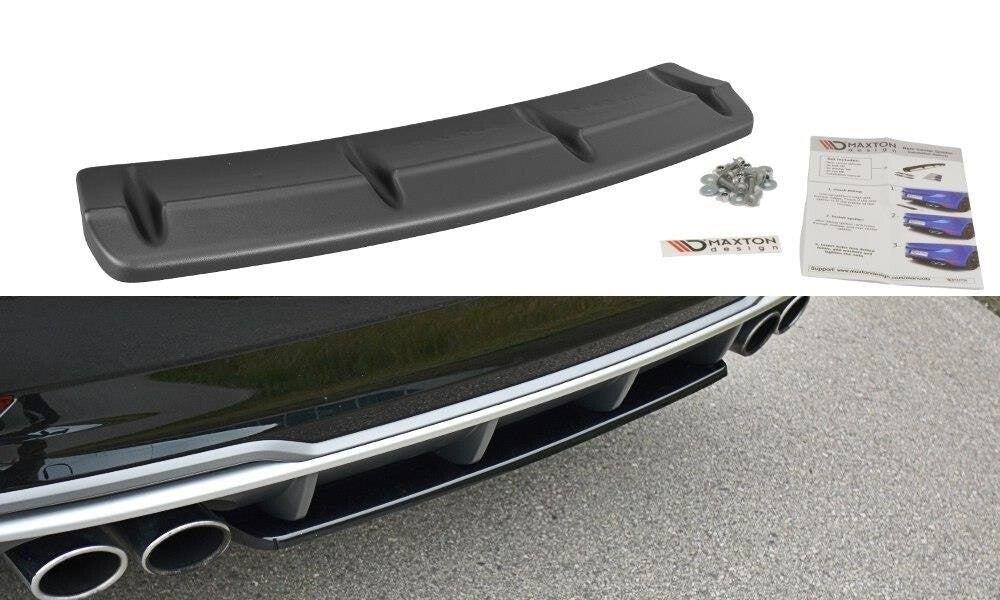 Diffusor Heckansatz passend für Audi S3 8V FL Hatchback / Sportback / Limousine schwarz Hochglanz