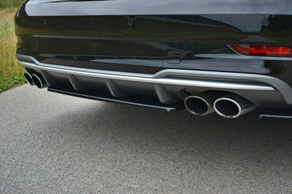 Diffusor Heckansatz passend für Audi S3 8V FL Hatchback / Sportback / Limousine schwarz Hochglanz