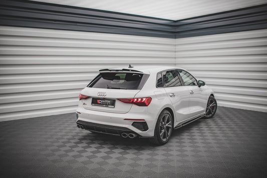 Diffusor Heckansatz passend für Audi S3 Sportback 8Y schwarz Hochglanz