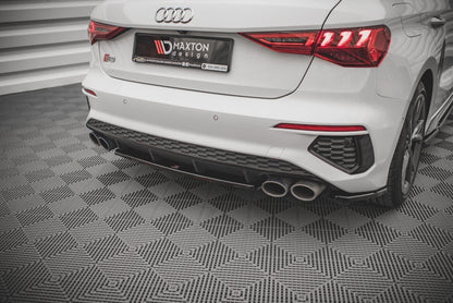 Diffusor Heckansatz passend für Audi S3 Sportback 8Y schwarz Hochglanz
