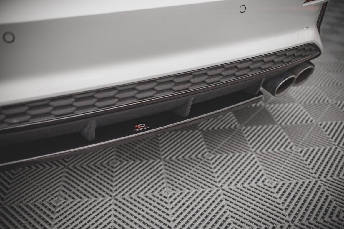 Diffusor Heckansatz passend für Audi S3 Sportback 8Y schwarz Hochglanz
