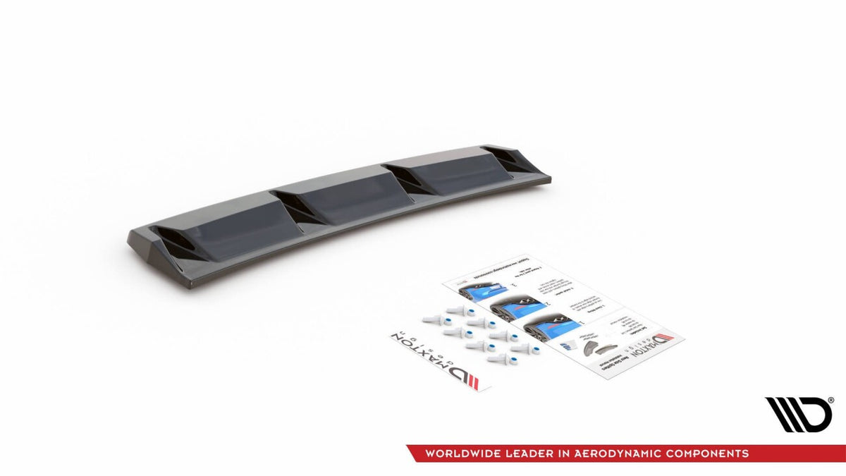 Diffusor Heckansatz passend für Audi S3 Sportback 8Y schwarz Hochglanz