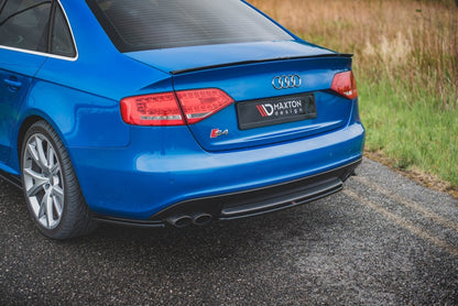Diffusor Heckansatz passend für Audi S4 / A4 S-Line B8 Limousine schwarz Hochglanz
