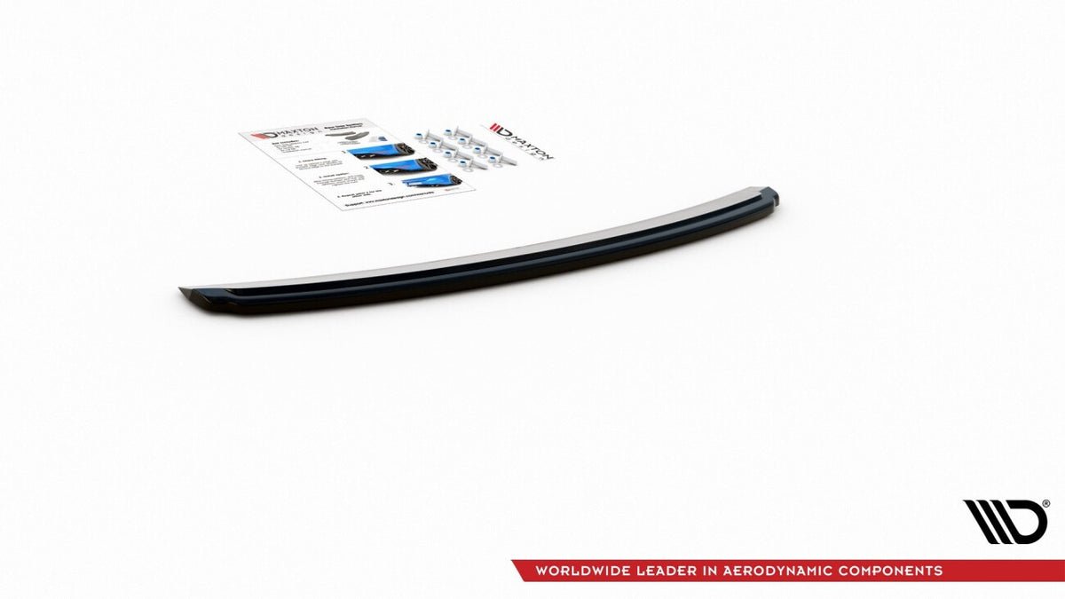 Diffusor Heckansatz passend für Audi S4 / A4 S-Line B8 Limousine schwarz Hochglanz
