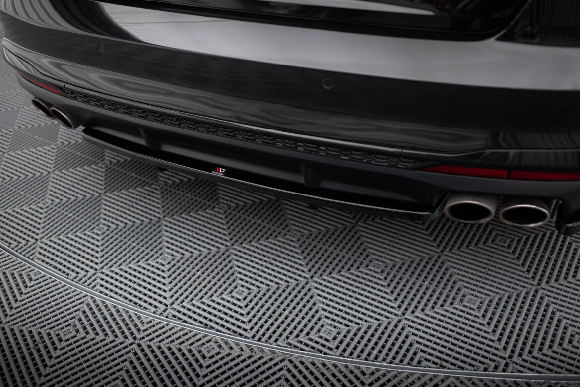 Diffusor Heckansatz passend für Audi S4 B9 FL schwarz Hochglanz