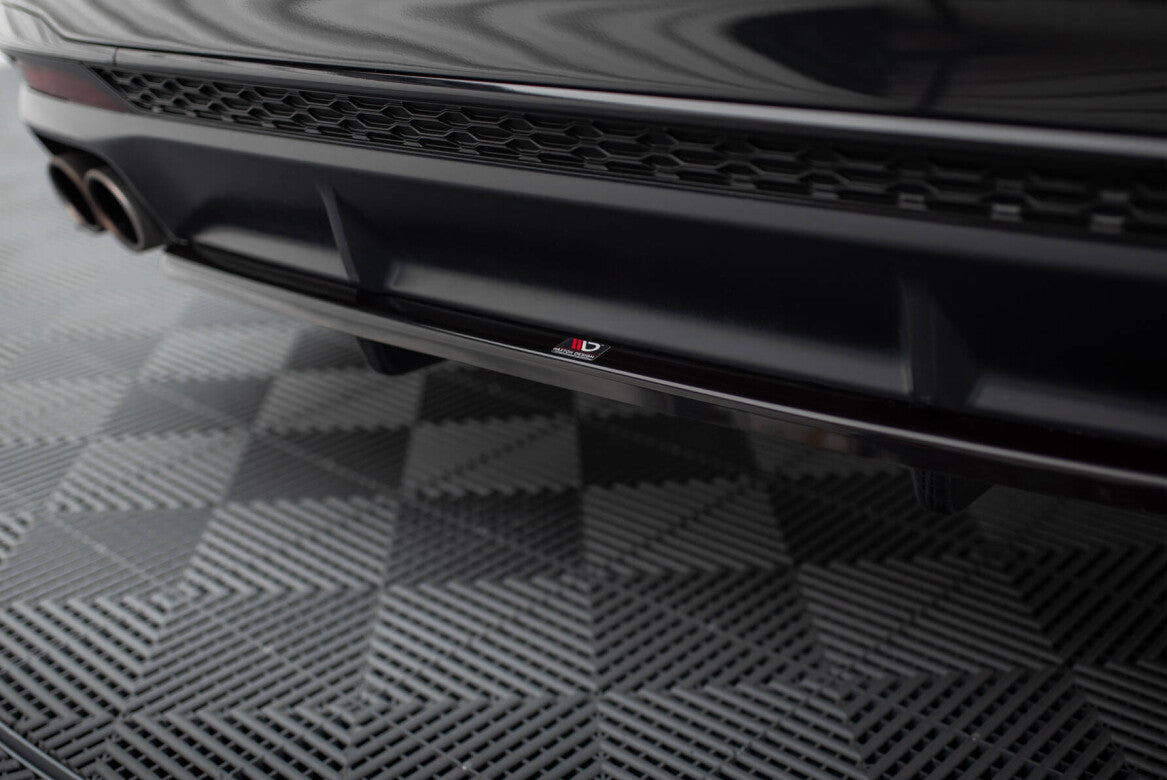 Diffusor Heckansatz passend für Audi S4 B9 FL schwarz Hochglanz