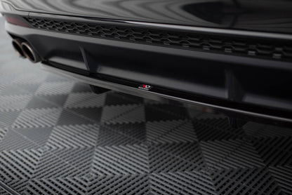Diffusor Heckansatz passend für Audi S4 B9 FL schwarz Hochglanz