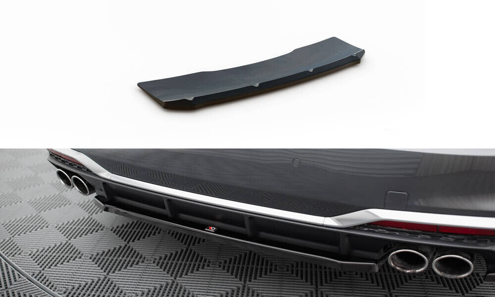 Diffusor Heckansatz passend für Audi S5 Sportback / Coupe F5 FL schwarz Hochglanz