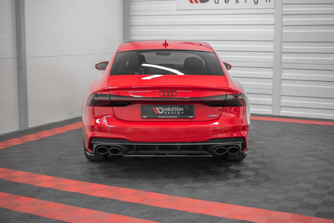 Diffusor Heckansatz passend für Audi S7 C8 schwarz Hochglanz