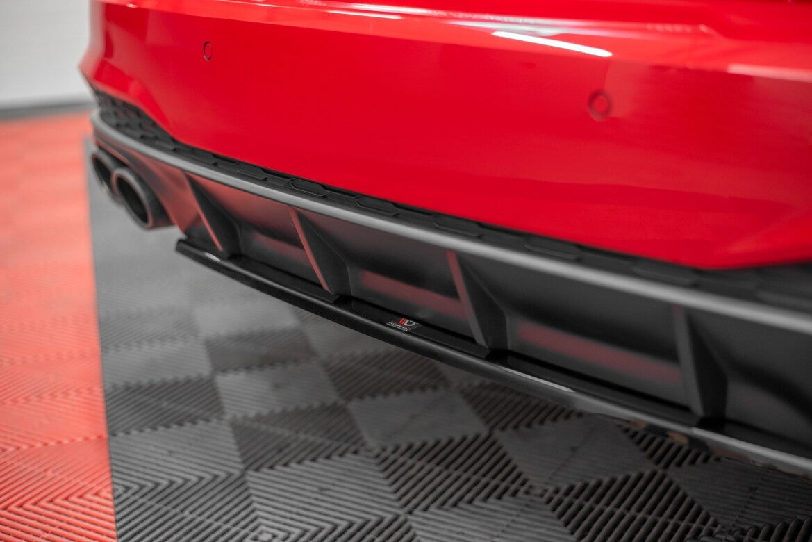 Diffusor Heckansatz passend für Audi S7 C8 schwarz Hochglanz