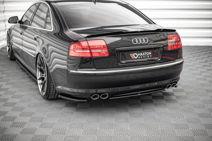 Diffusor Heckansatz passend für Audi S8 D3 schwarz Hochglanz