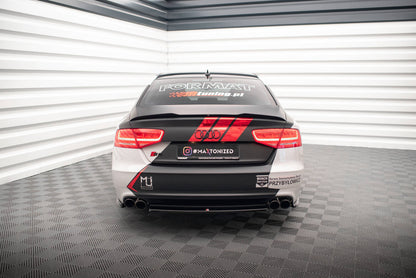 Diffusor Heckansatz passend für Audi S8 D4 schwarz Hochglanz