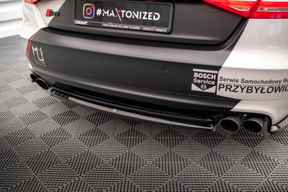 Diffusor Heckansatz passend für Audi S8 D4 schwarz Hochglanz