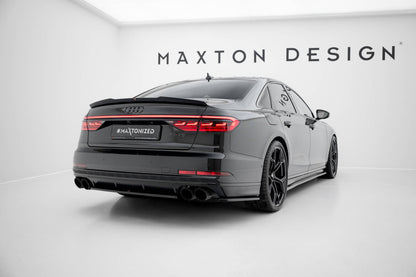 Diffusor Heckansatz passend für Audi S8 D5 schwarz Hochglanz