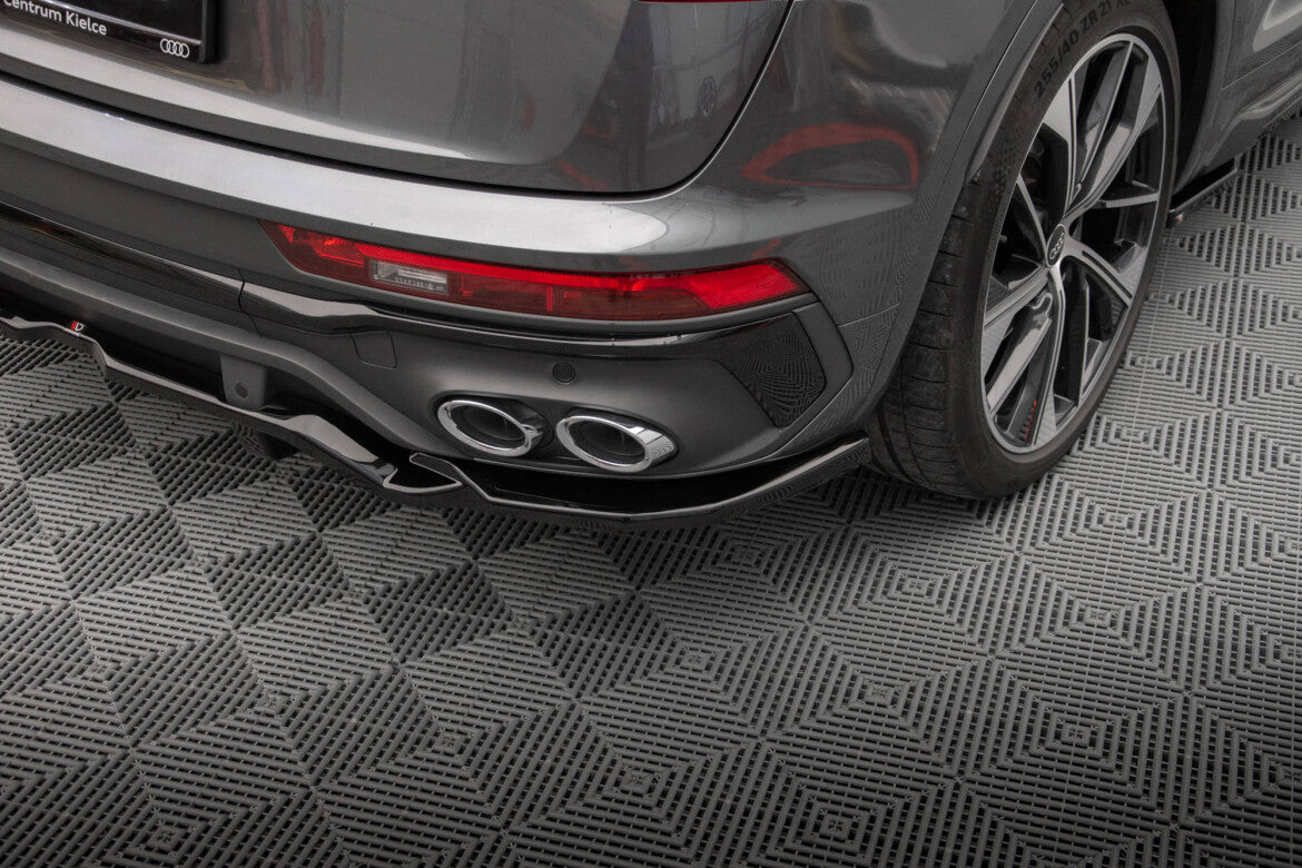 Diffusor Heckansatz passend für Audi SQ5 / Q5 S-Line Sportback Mk2 FL schwarz Hochglanz