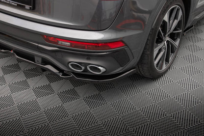 Diffusor Heckansatz passend für Audi SQ5 / Q5 S-Line Sportback Mk2 FL schwarz Hochglanz