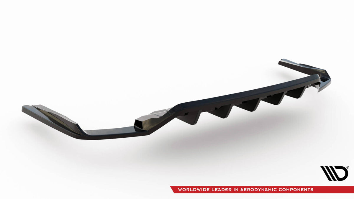 Diffusor Heckansatz passend für Audi SQ7 Mk2 (4M) FL schwarz Hochglanz