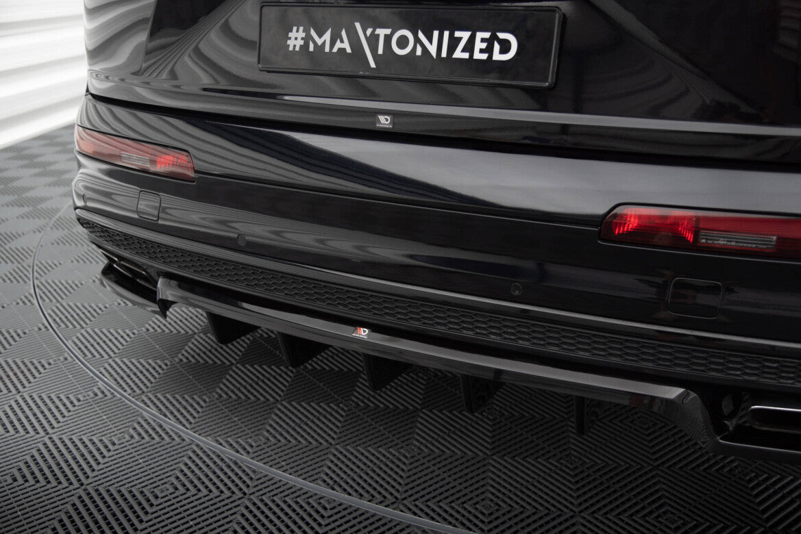 Diffusor Heckansatz passend für Audi SQ7 Mk2 schwarz Hochglanz