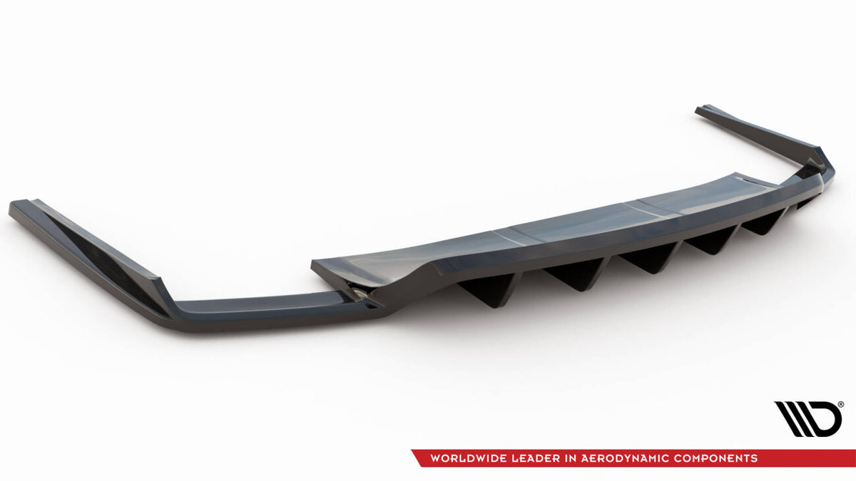 Diffusor Heckansatz passend für Audi SQ7 Mk2 schwarz Hochglanz